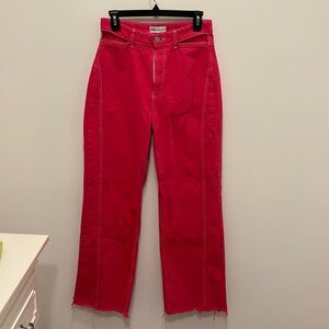 Zara Pink Pants with Hip Cutouts